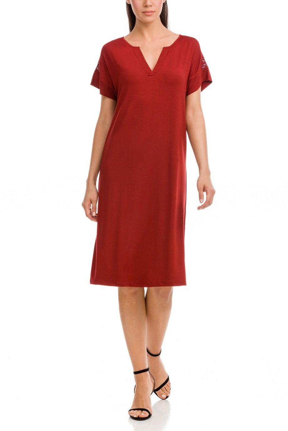 Dress with Jacquard Detail Plus Size