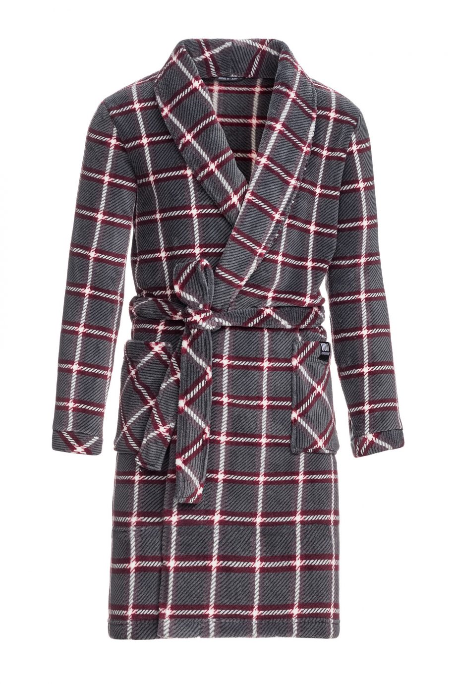 Men’s Fleece Plaid Robe