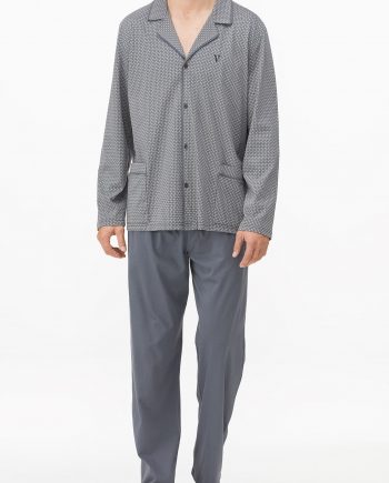 Men’s Patterned Buttoned Pyjamas