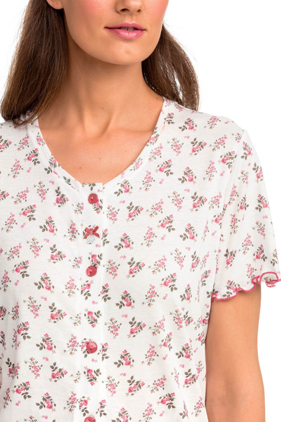 Women’s Buttoned Floral Pyjamas