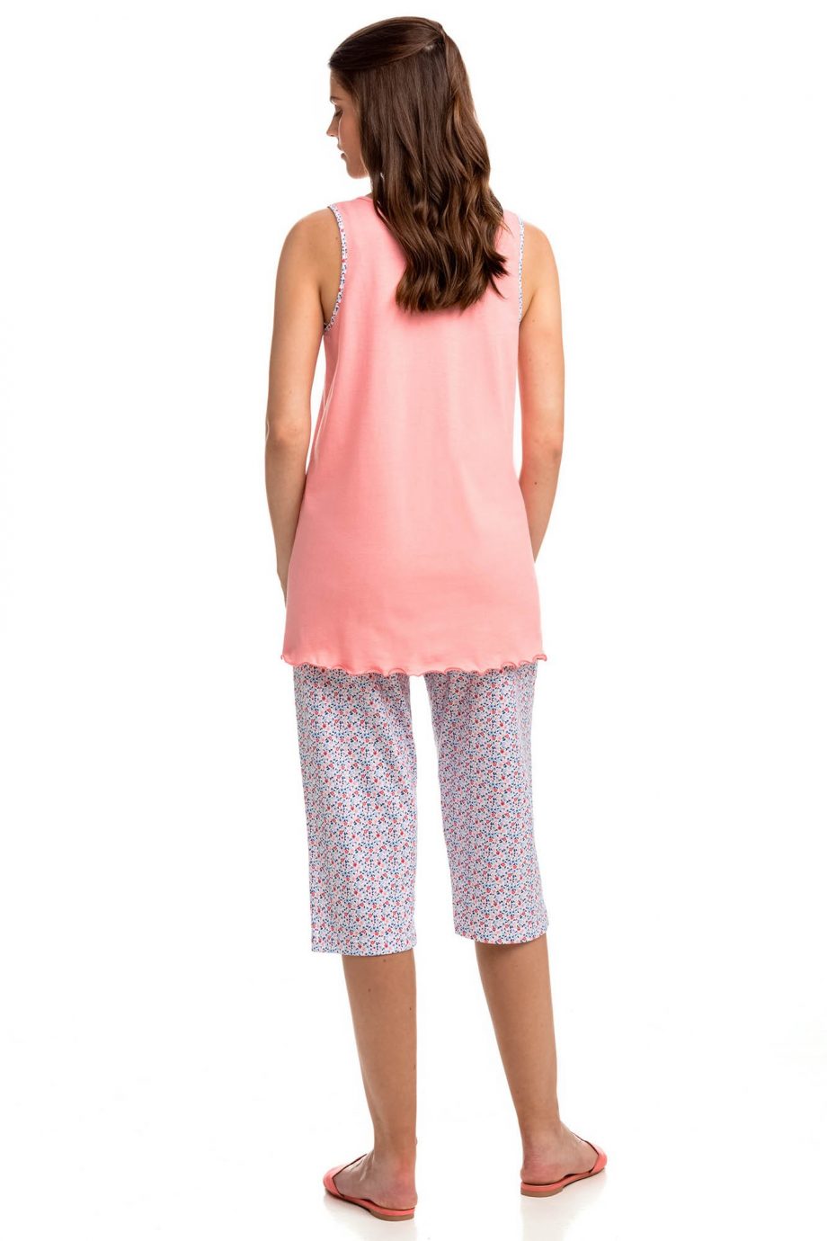 Sleeveless Print Pyjamas