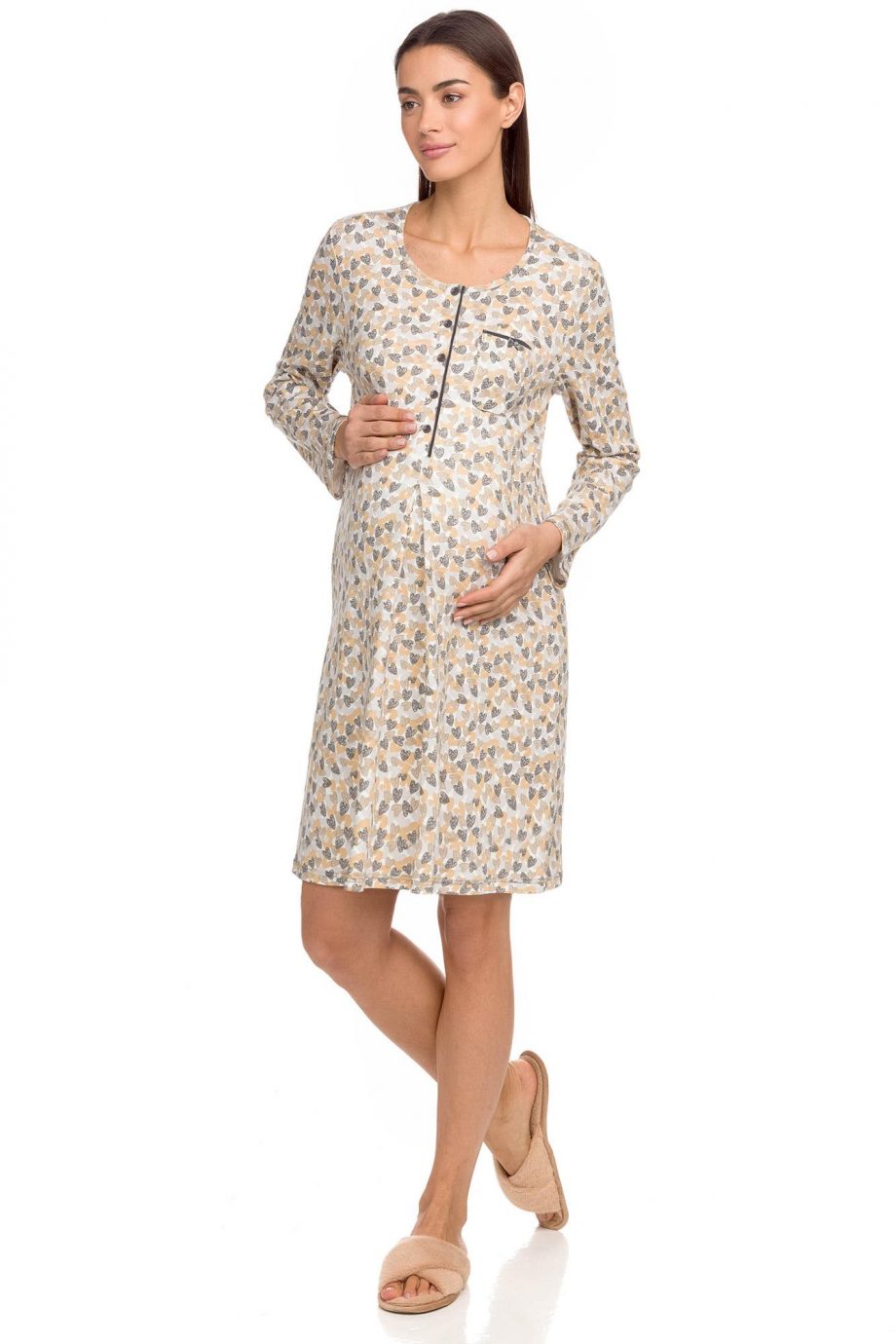 Women’s Nightgown with hearts