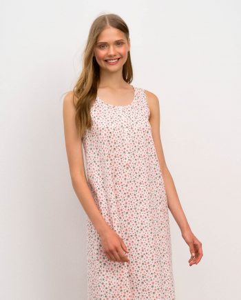Sleeveless Printed Nightgown