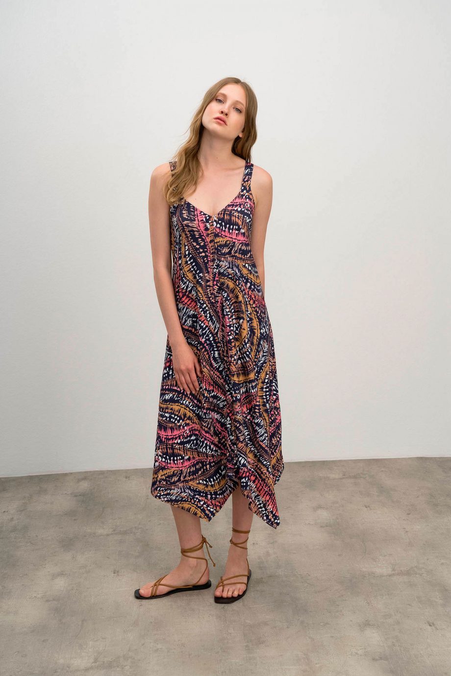 Printed Sleeveless Dress