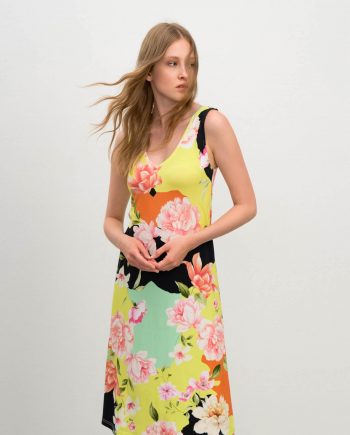 Sleeveless Floral Dress