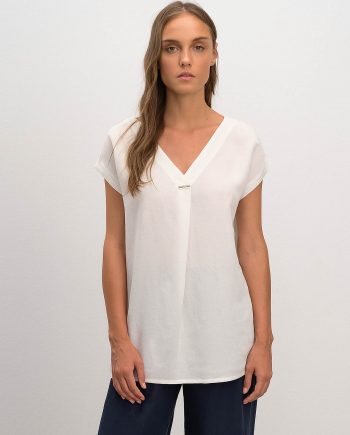 Plain Top with Short Sleeves