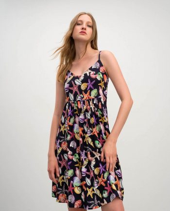 Printed Beachdress with Straps