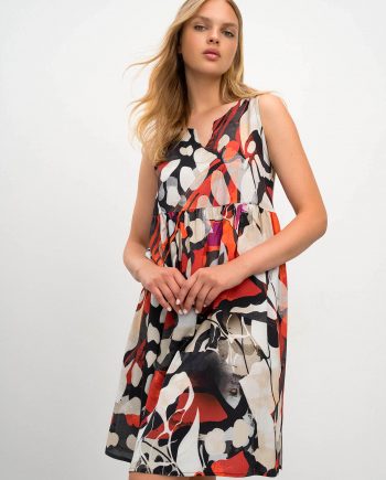 Sleeveless Printed Dress