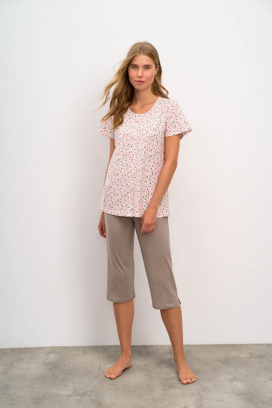 Short Sleeve Pyjamas with Buttons