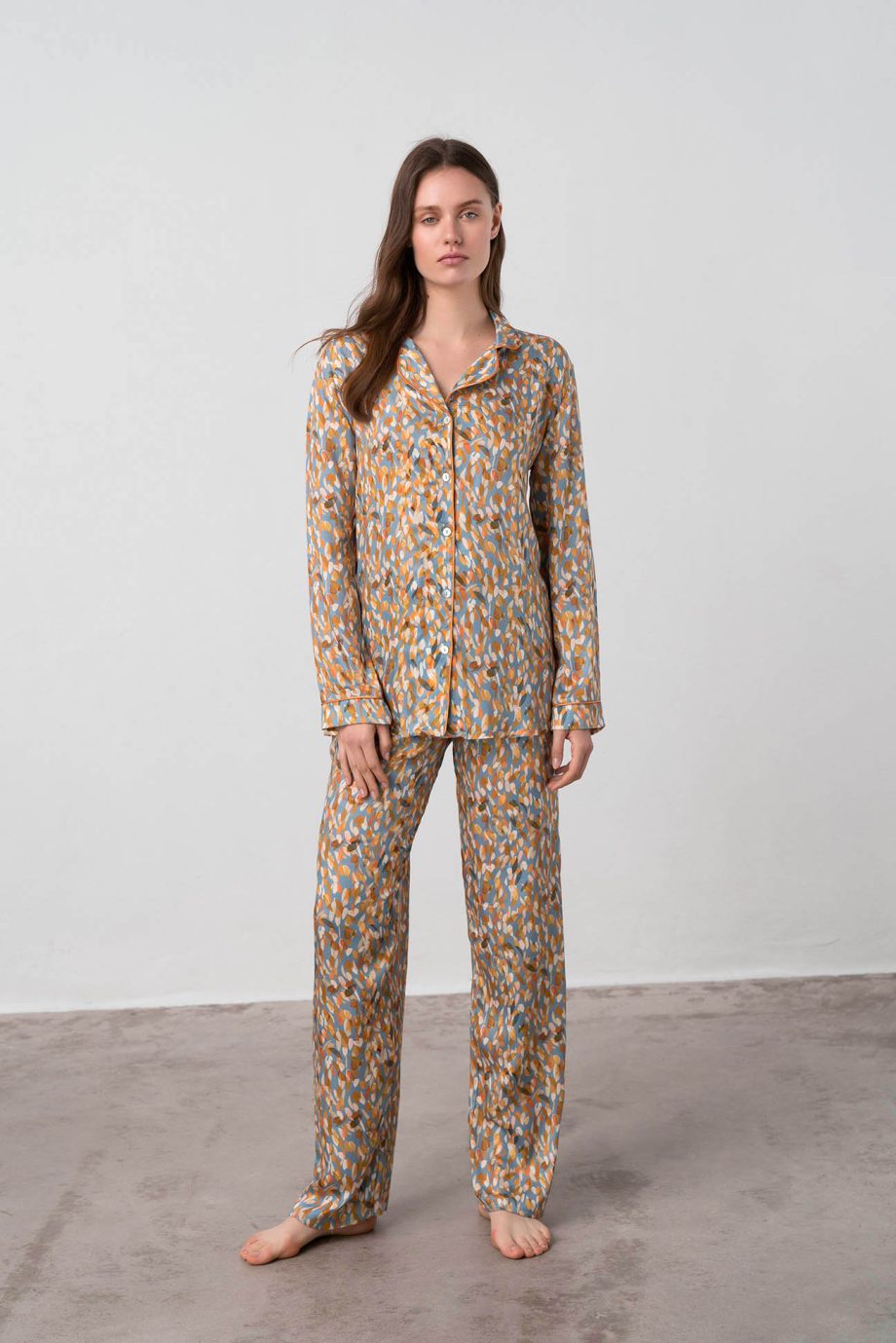 Printed Buttoned Pyjamas