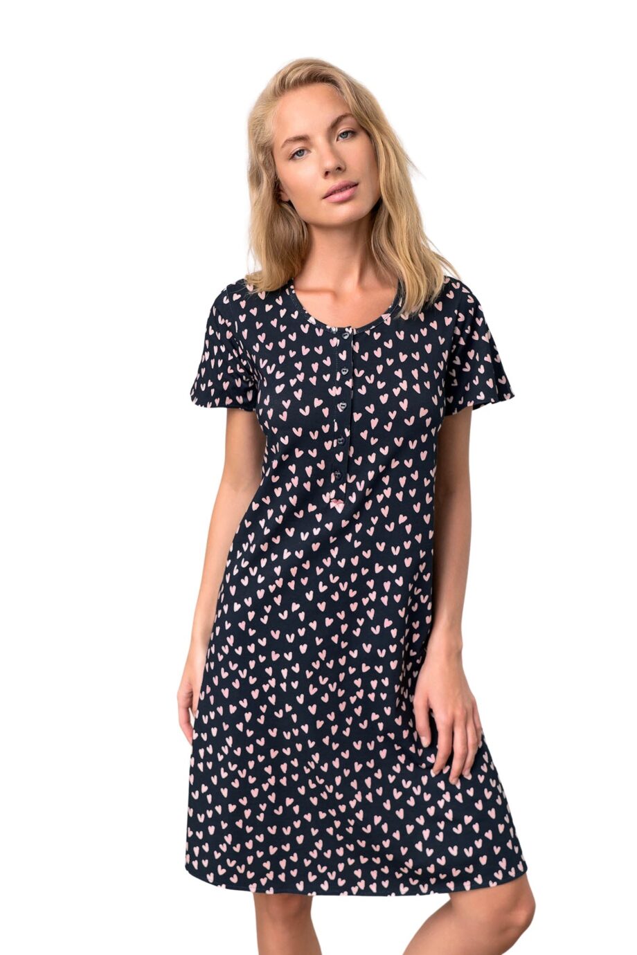 Nightgown with Button Placket