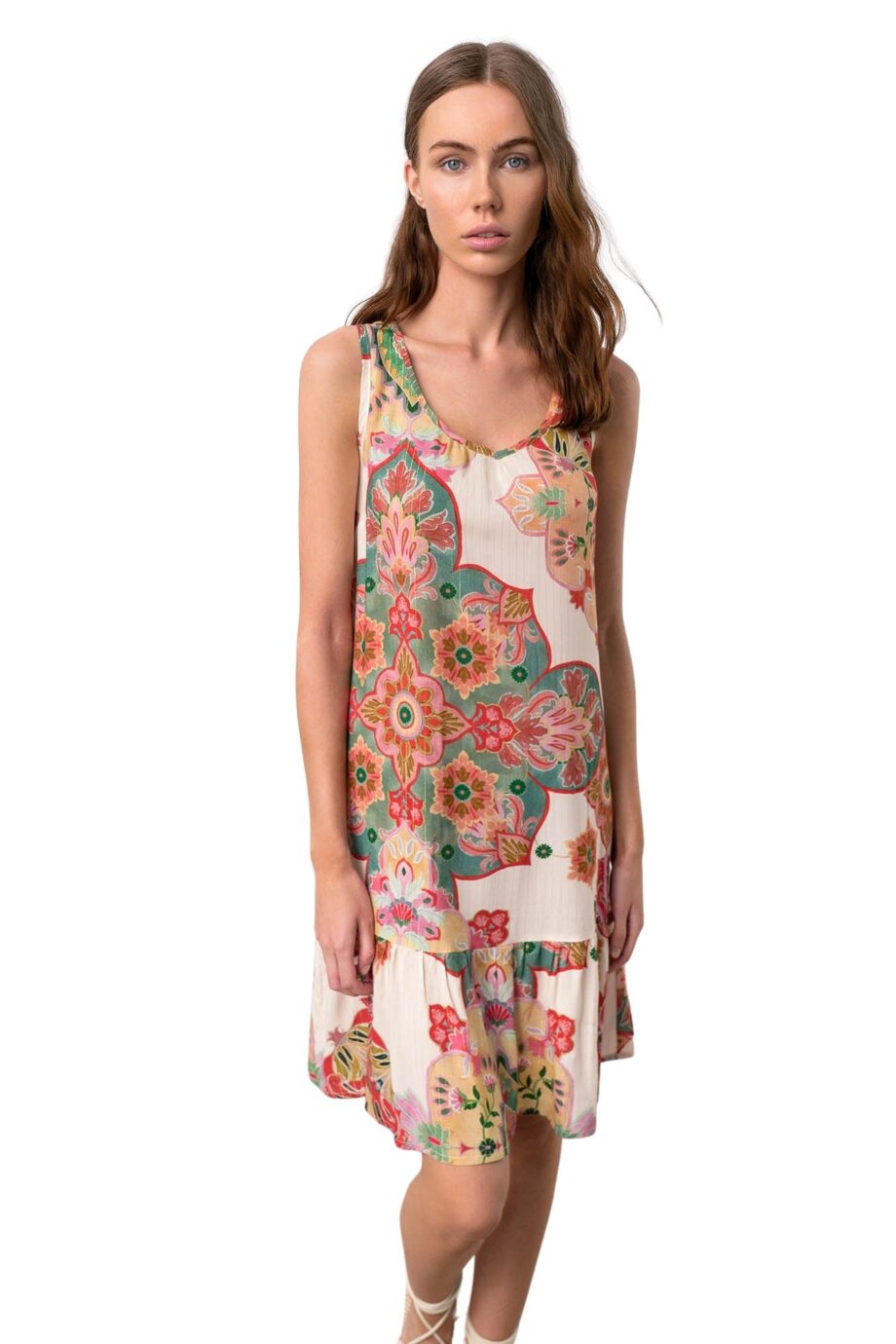 Printed Sleeveless Dress