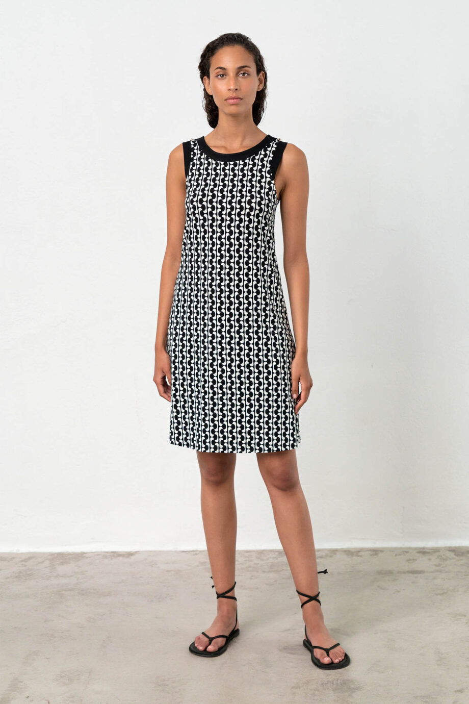 Printed Sleeveless Dress