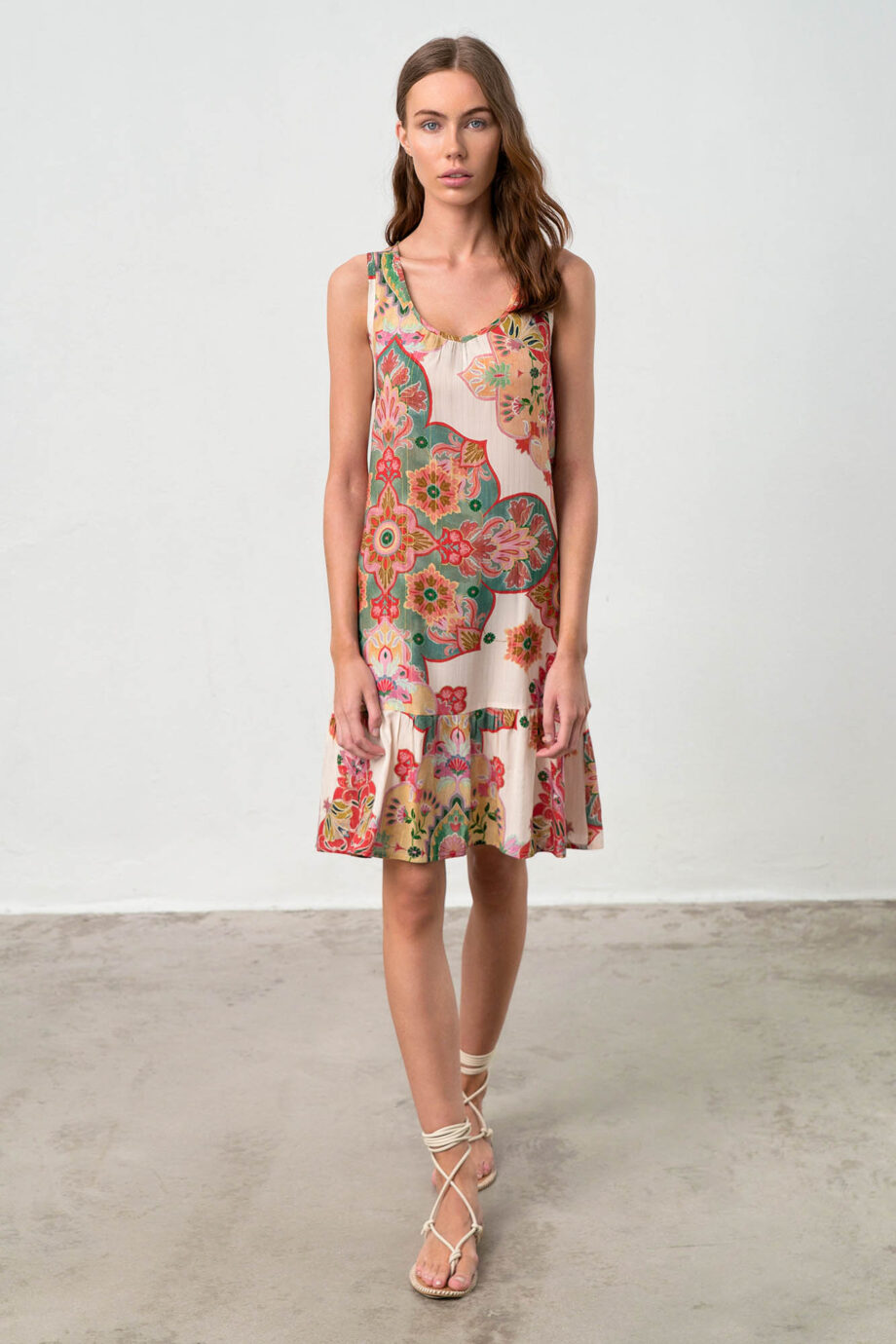Printed Sleeveless Dress