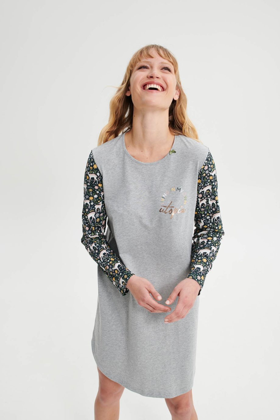 Nightgown with Long Sleeves