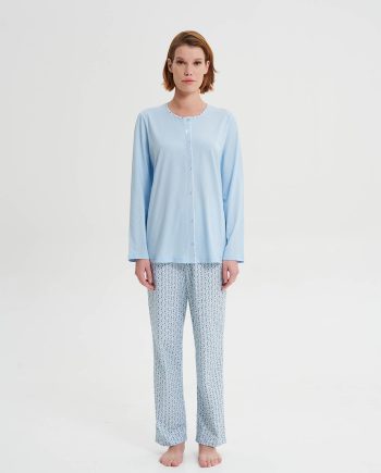 Pyjamas with Button Placket