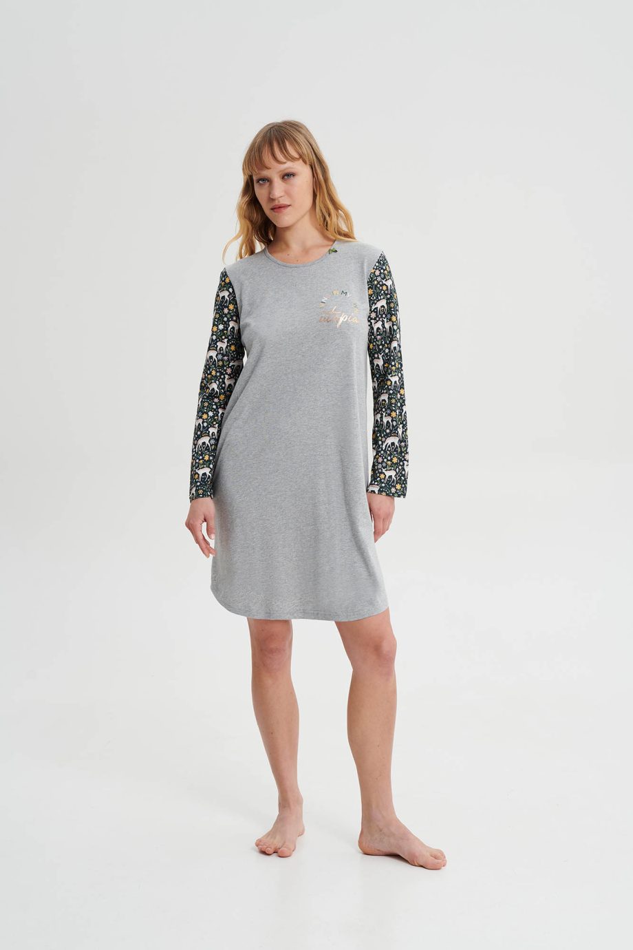 Nightgown with Long Sleeves