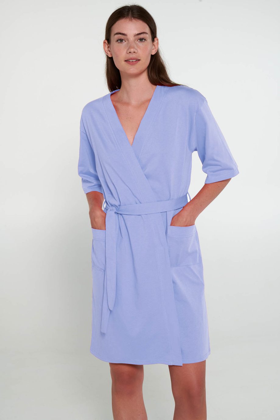 Robe with Short Sleeve