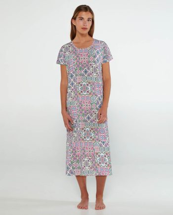 Long Printed Nightgown