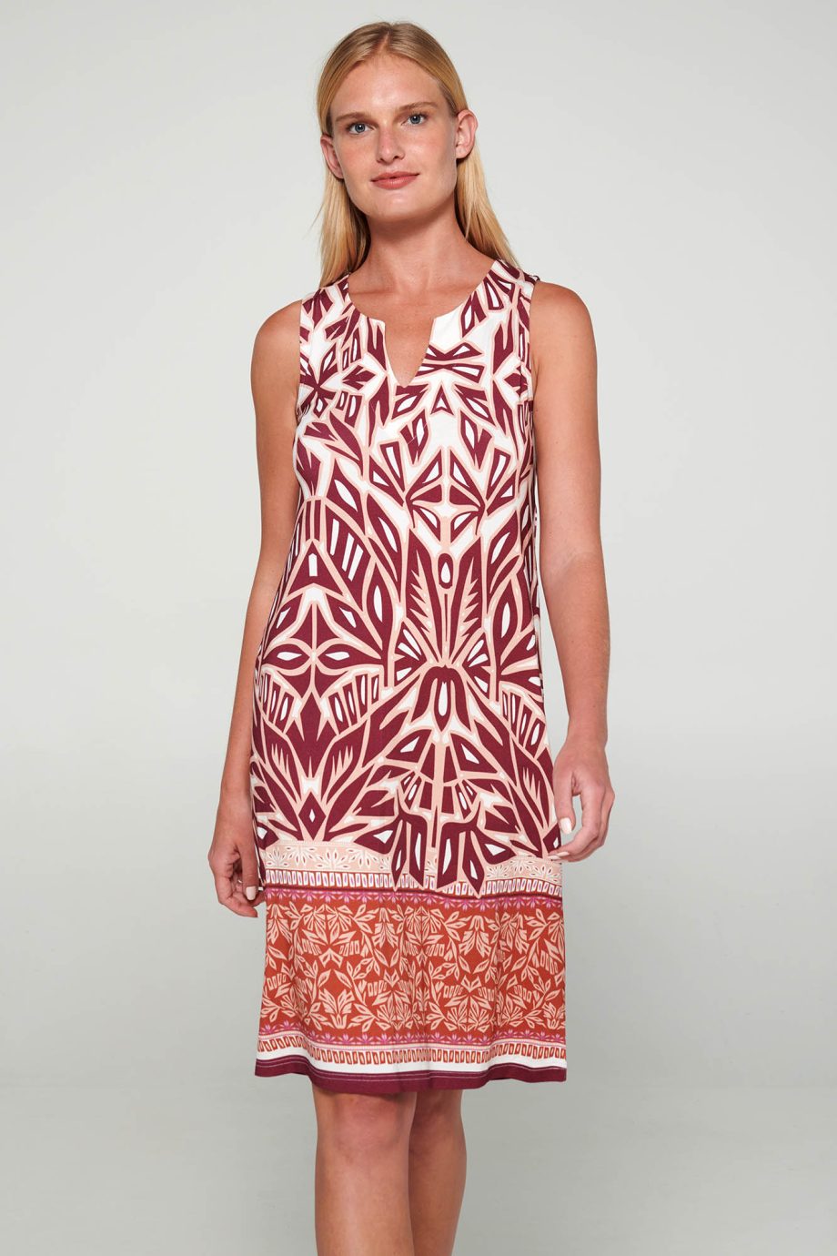 Printed Sleeveless Dress