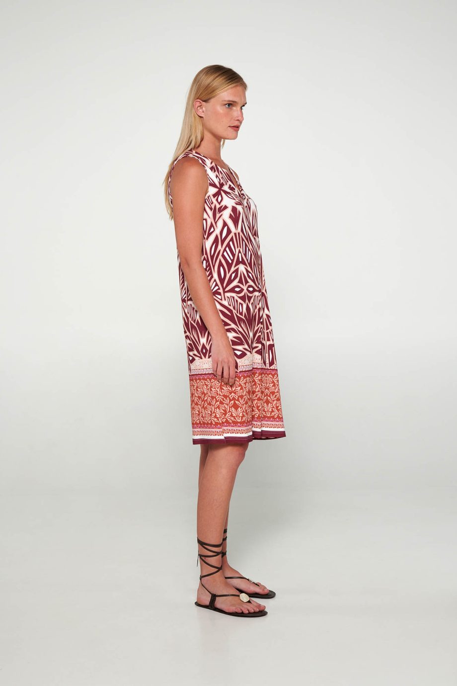 Printed Sleeveless Dress