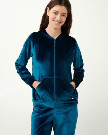 Blue Petrol Zipped Tracksuit