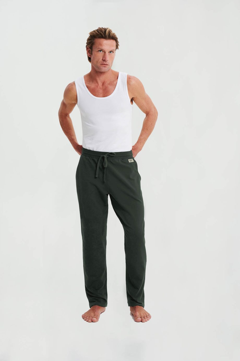 Plain Fleece Pants with Pockets