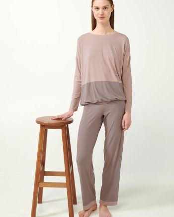 Ribbed Knitted Bamboo Pyjamas