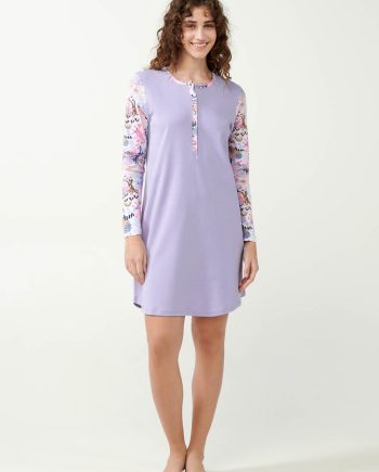 Nightgown with Button Placket