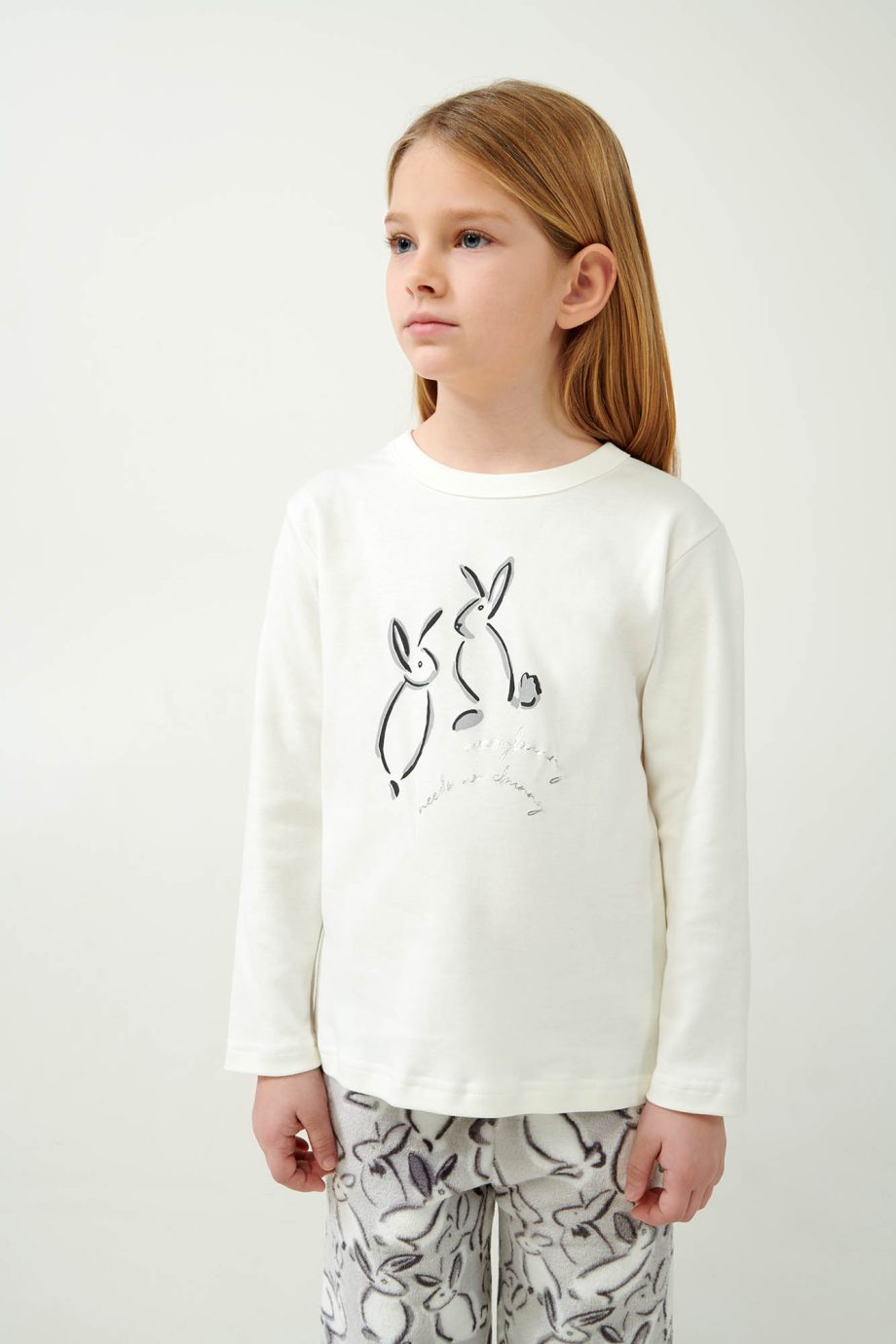 Kids’ Pyjamas with Bunny Print