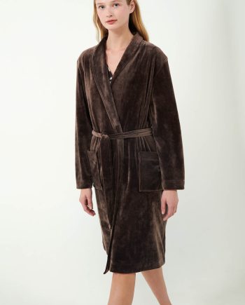 Plain Velvet Robe