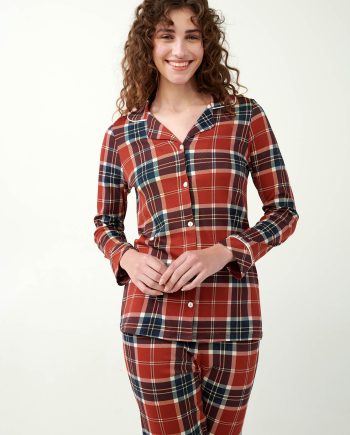 Scots Tartan Buttoned Pyjamas