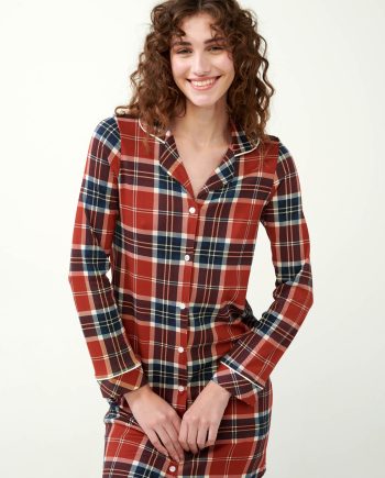 Scots Tartan Buttoned Nightgown