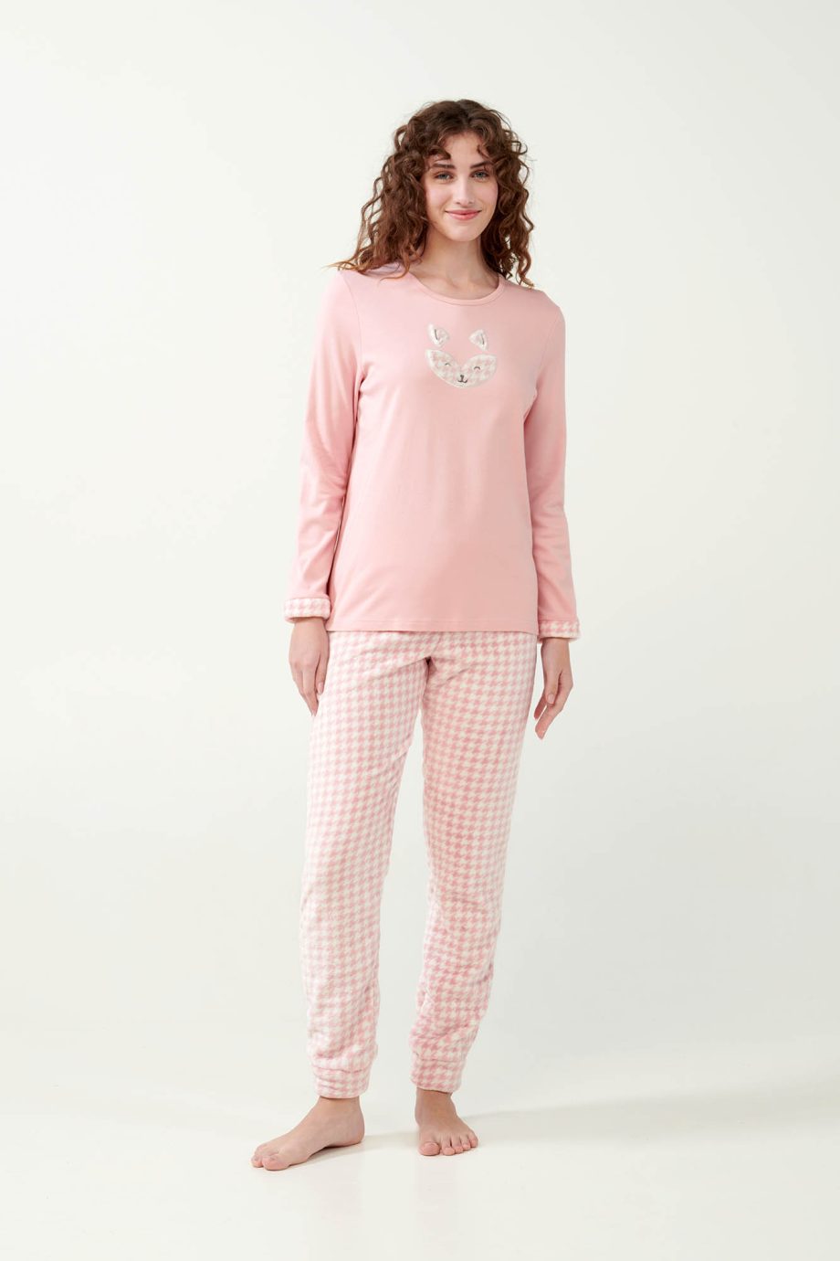 Pied de Poule Flannel Fleece Pyjamas