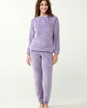 Violet Fleece Pyjamas