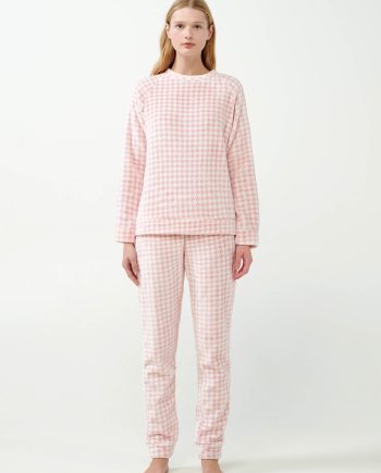 Pied de Poule Flannel Fleece Pyjamas