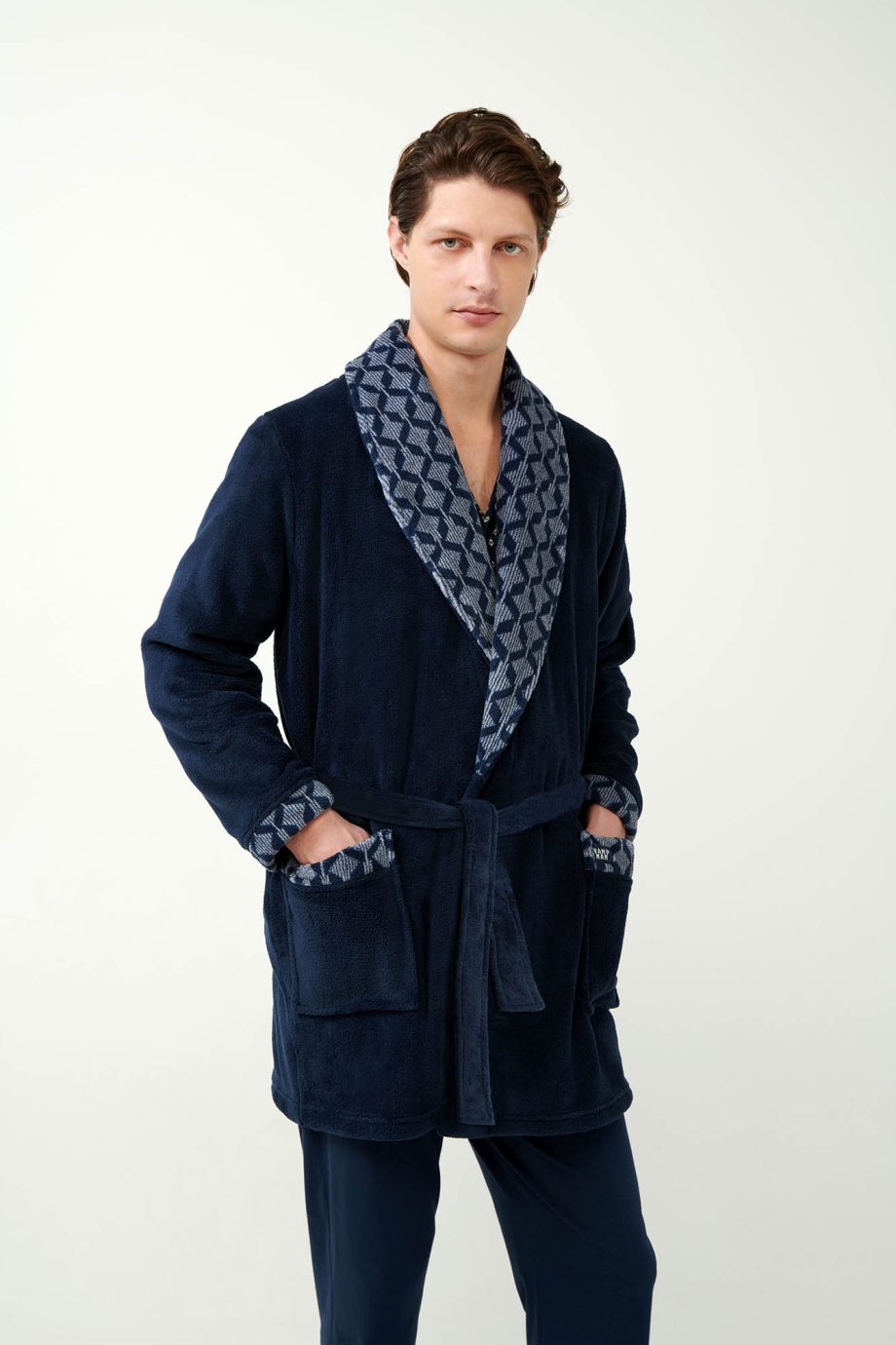 Classic Robe with Lapel