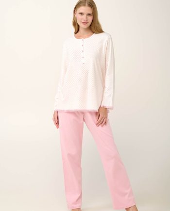 Cotton Women’s Pyjamas with Button Placket