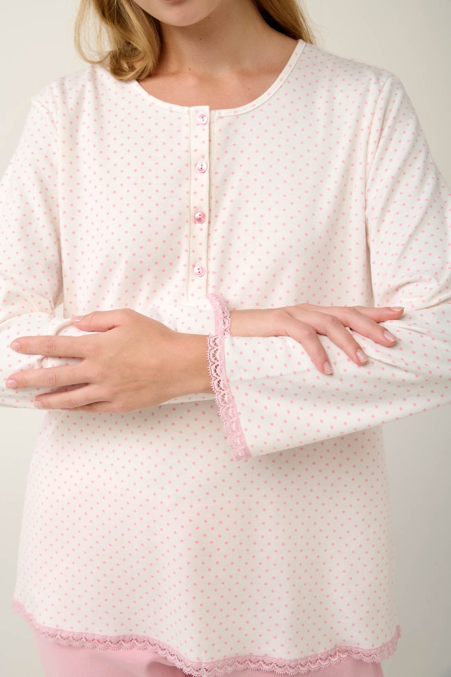 Cotton Women’s Pyjamas with Button Placket