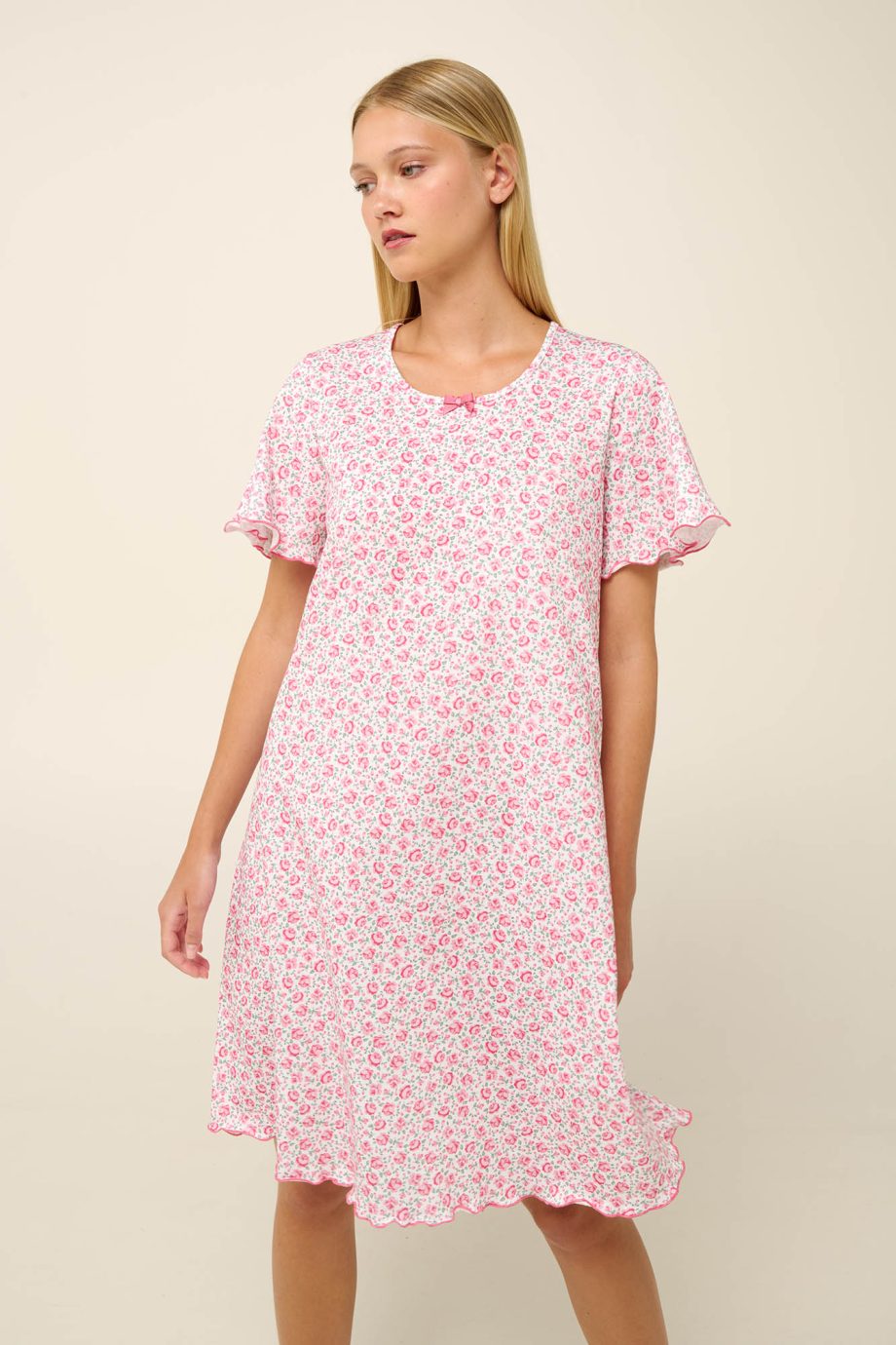 Cotton Summer Maternity and Nursing Nightgown