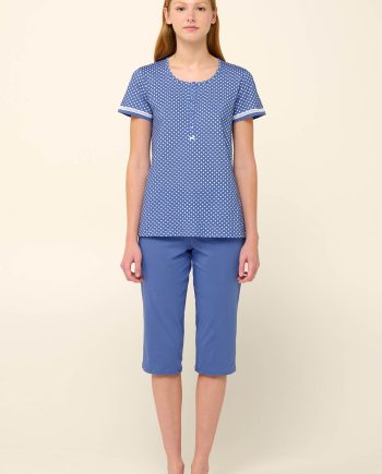 Cotton Women’s Pyjamas with Button Placket