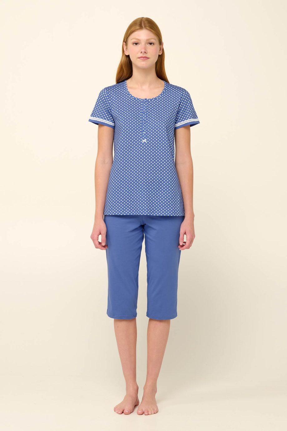 Cotton Women’s Pyjamas with Button Placket