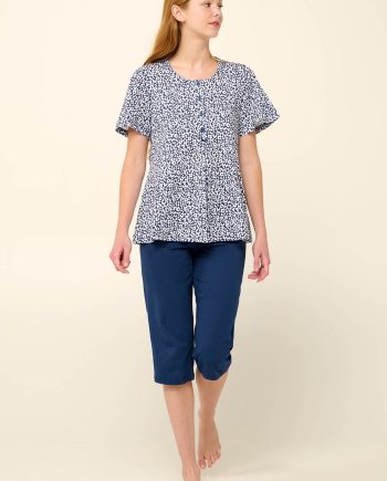 Cotton Women’s Pyjamas with Capri Pants