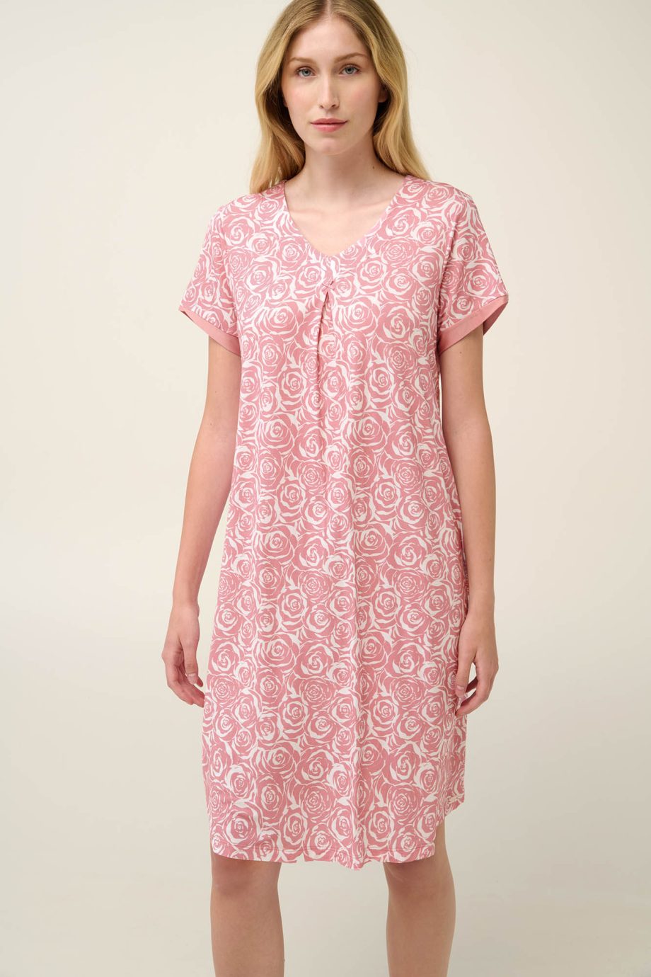 Micromodal Summer Nightgown with Pleat