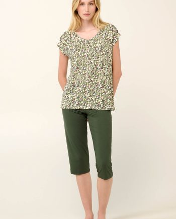 Micromodal Women’s Pyjamas with Capri Pants