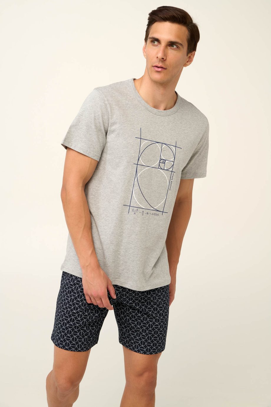 Cotton Men’s Pyjamas with Short Sleeves