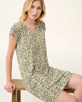 Micromodal Summer Nightgown with V Neckline