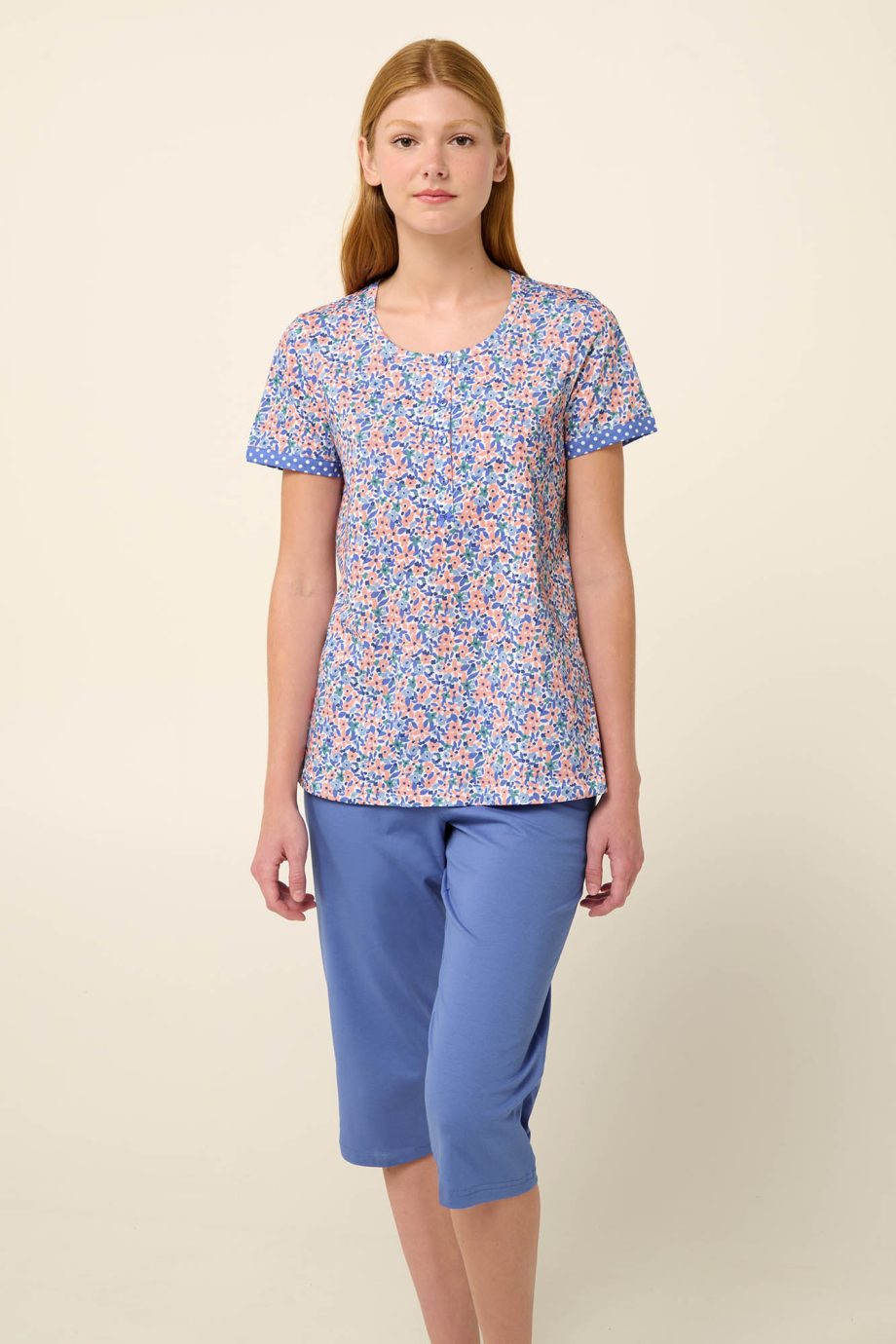 Cotton Women’s Pyjamas with Button Placket