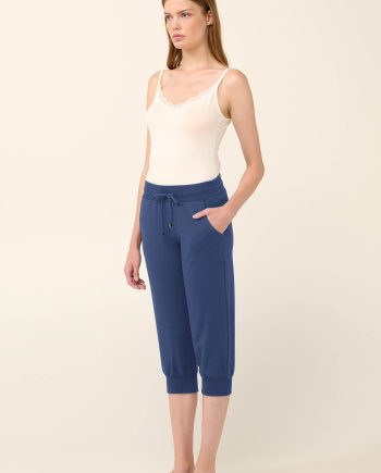 Cotton Women’s Capri Pants with Cuffs