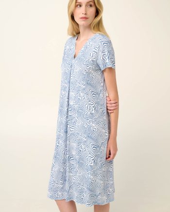 Micromodal Summer Nightgown with Pleat